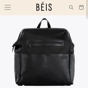 NWT beis diaper backpack in black